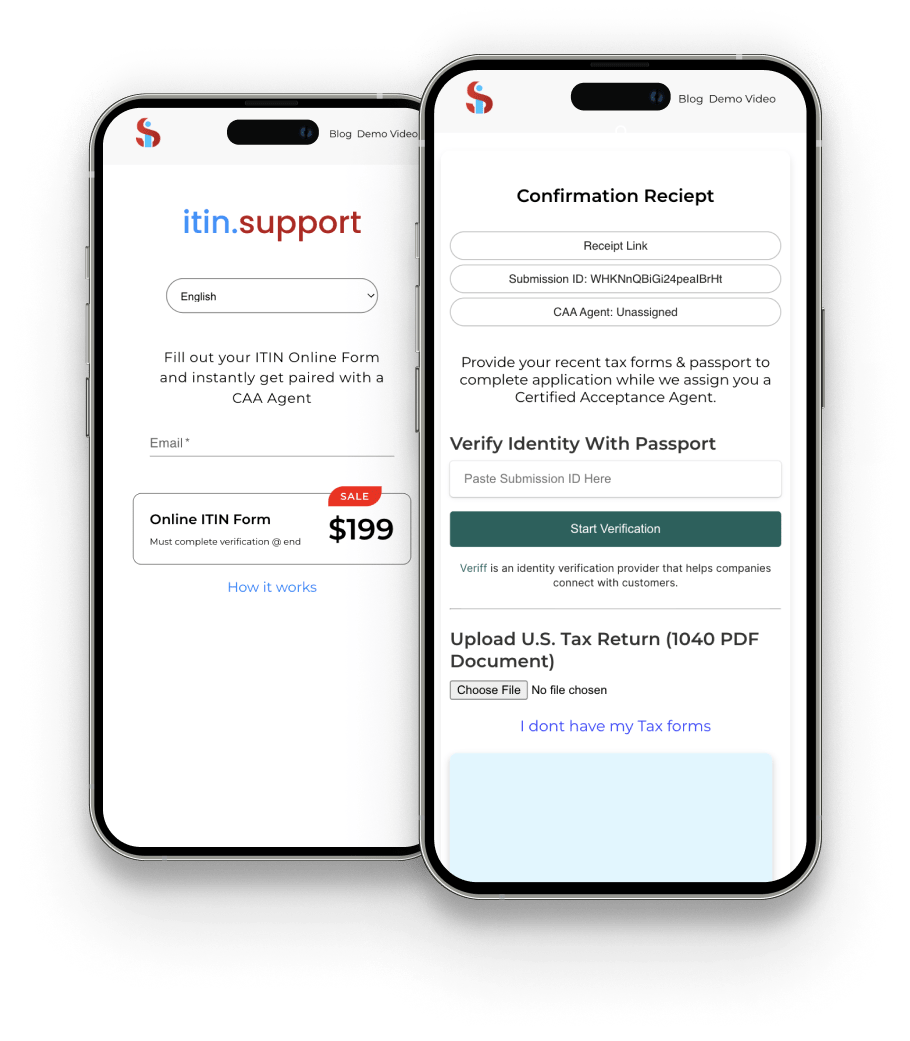 ITIN Support Fast Easy Online ITIN Form Itin support fast easy online itin form